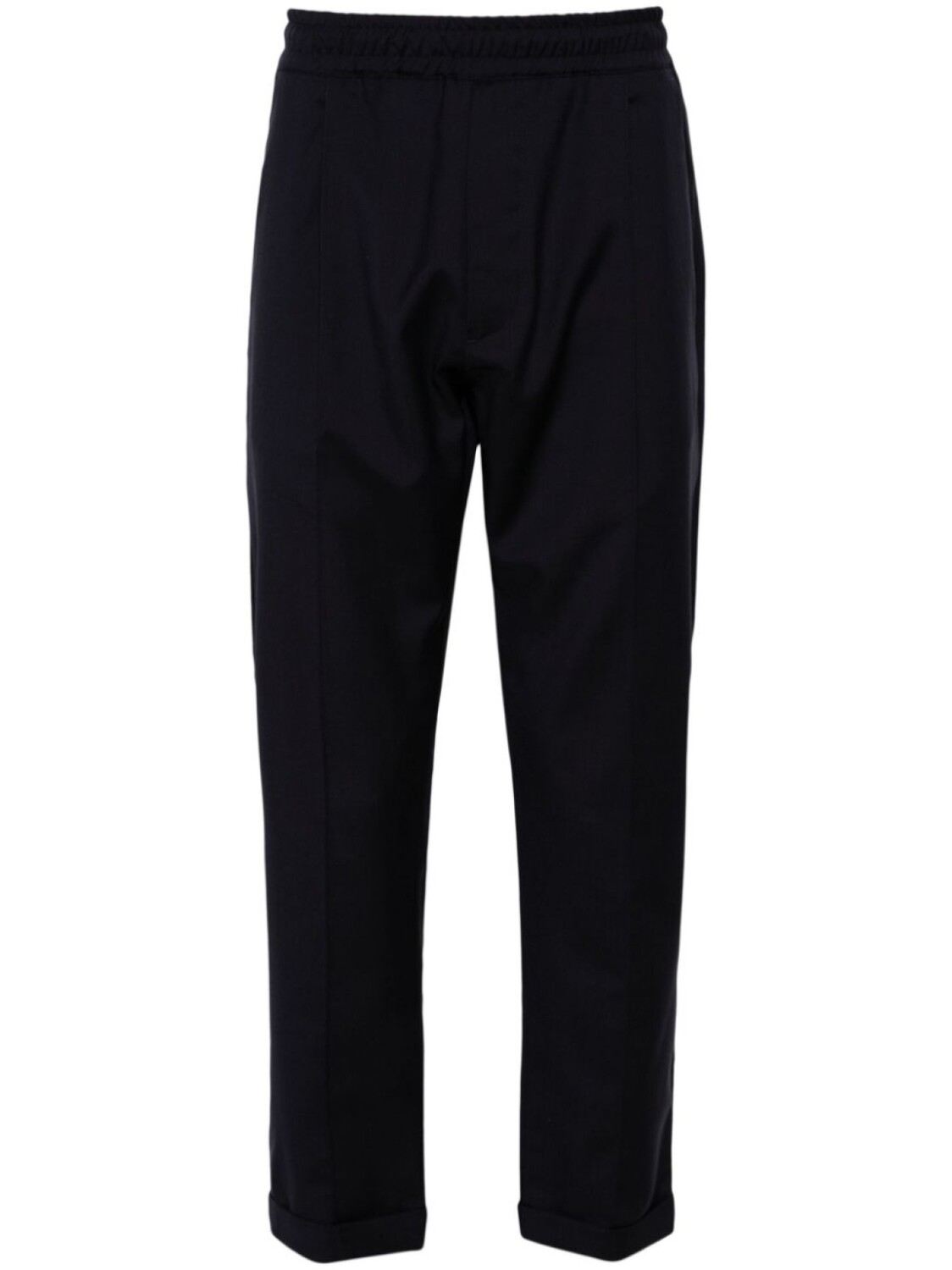 Шерстяные брюки с эластичным поясом Low Brand, синий 
Шерстяные брюки с эластичным поясом Low Brand, синий