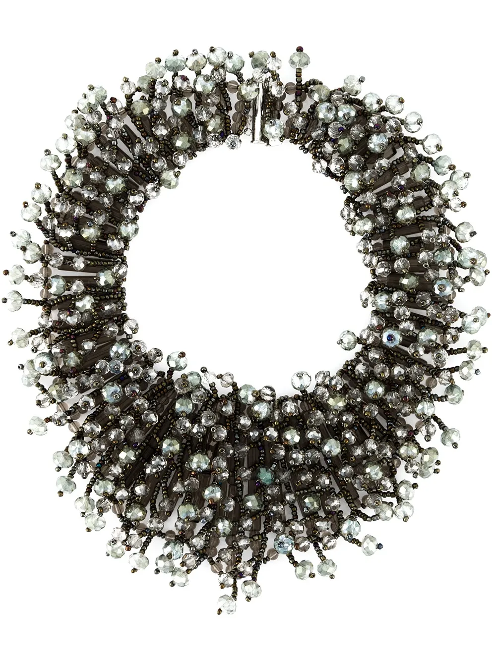 Колье с цветочной отделкой из бусин Night Market, серый
Колье с цветочной отделкой из бусин Night Market, серый