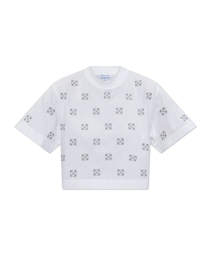 Футболка с логотипом Off White, белый
Футболка с логотипом Off White, белый