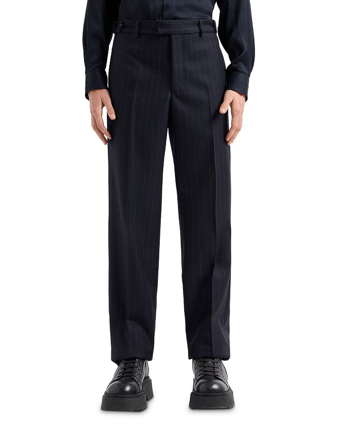 Шерстяные брюки Regular Fit в полоску с добавлением эластана Emporio Armani, синий
Шерстяные брюки Regular Fit в полоску с добавлением эластана Emporio Armani, синий