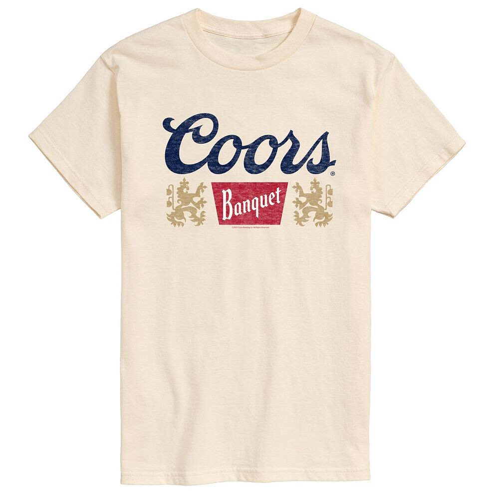Мужская футболка с логотипом Coors Banquet и графическим рисунком Licensed Character, бежевый
Мужская футболка с логотипом Coors Banquet и графическим рисунком Licensed Character, бежевый