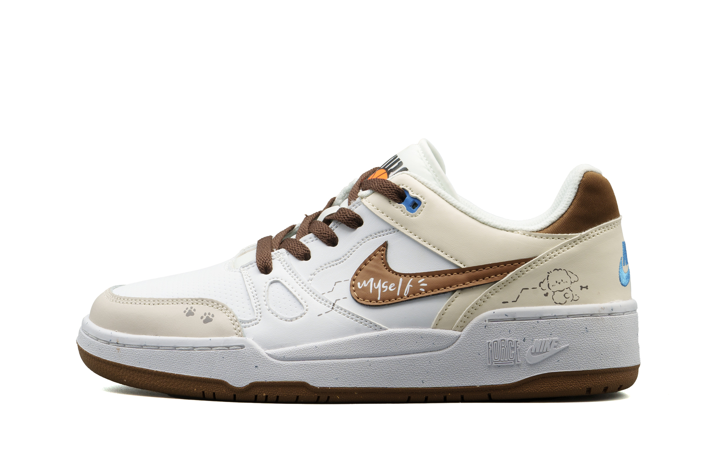 Кроссовки для скейтбординга Full Force низкие мужские umber Nike, коричневый/белый
Кроссовки для скейтбординга Full Force низкие мужские umber Nike, коричневый/белый