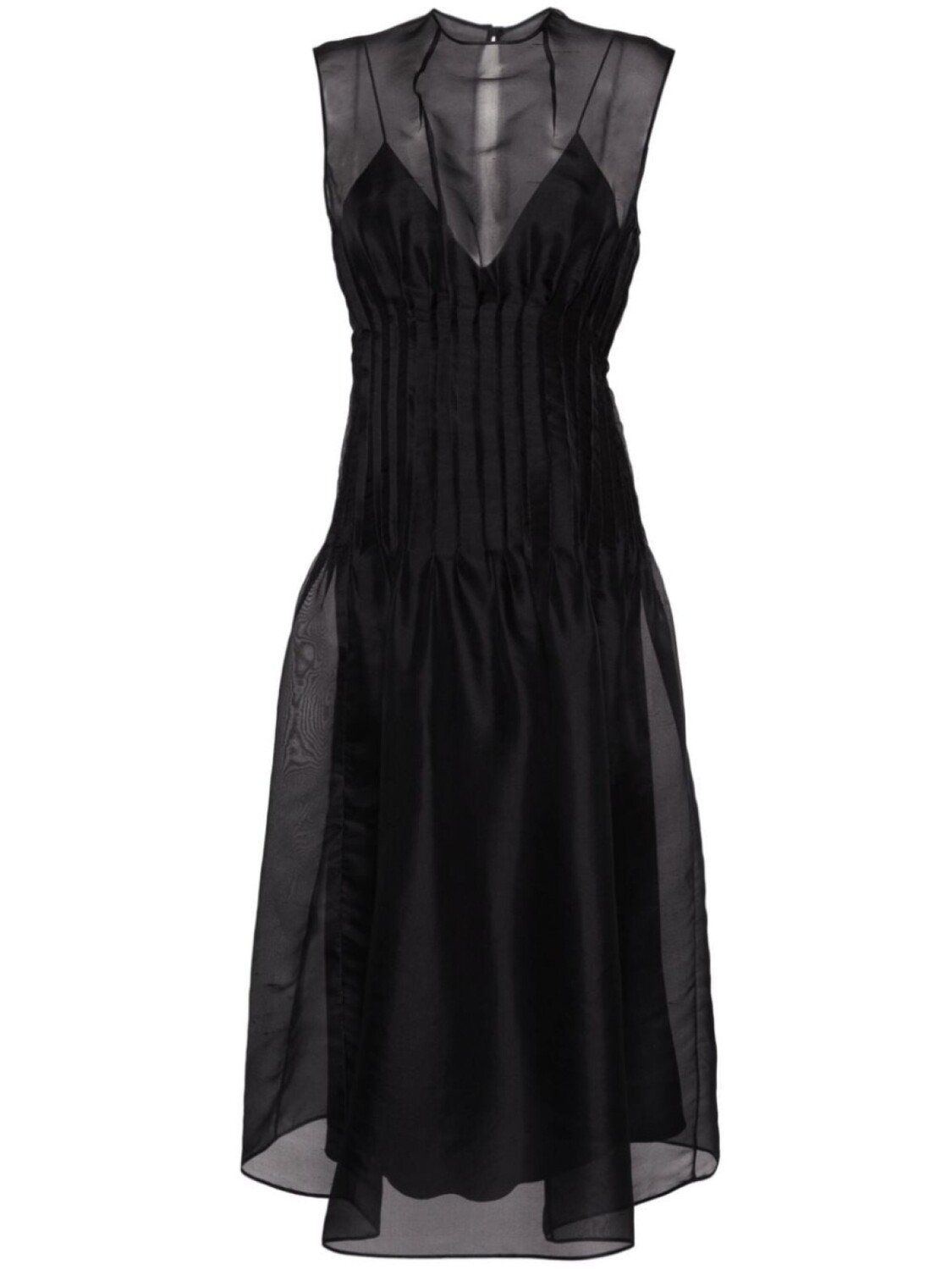 KHAITE платье миди The Wes, черный
KHAITE платье миди The Wes, черный