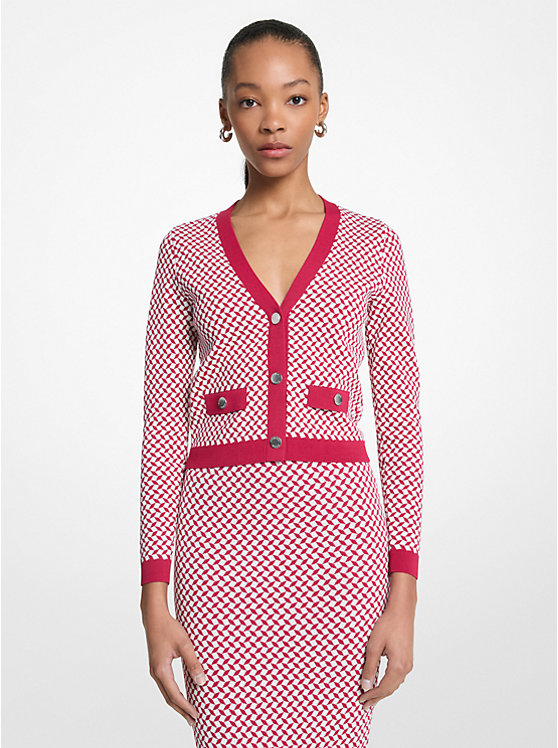 Кардиган с жаккардовым узором Michael Kors, красный
Кардиган с жаккардовым узором Michael Kors, красный