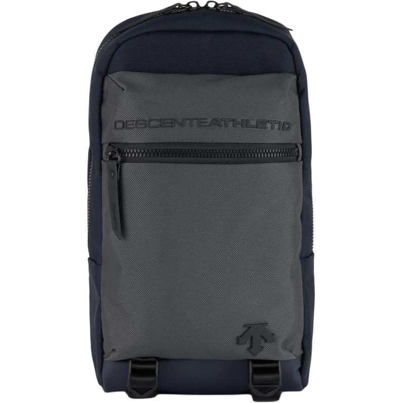 DESCENTE Сумка через плечо объемом до 20 литров Кроссбоди Слинг Уличная сумка Текстурированная хлопковая ткань черно-серого цвета Унисекс, Gray 
DESCENTE Сумка через плечо объемом до 20 литров Кроссбоди Слинг Уличная сумка Текстурированная хлопковая ткань черно-серого цвета Унисекс, Gray