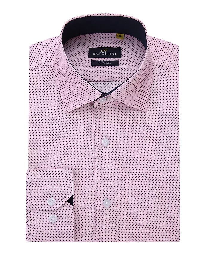 Мужская деловая рубашка с длинным рукавом и геометрическим узором на пуговицах Azaro Uomo, розовый
Мужская деловая рубашка с длинным рукавом и геометрическим узором на пуговицах Azaro Uomo, розовый