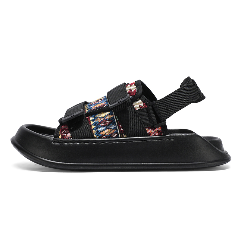 NANJIREN Пляжные сандалии мужские черные, цвет Black
NANJIREN Пляжные сандалии мужские черные, цвет Black