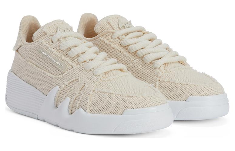 Джиузеппе Занотти Тэлон С эффектом плетения Кроссовки Экрю 
Джиузеппе Занотти Тэлон С эффектом плетения Кроссовки Экрю