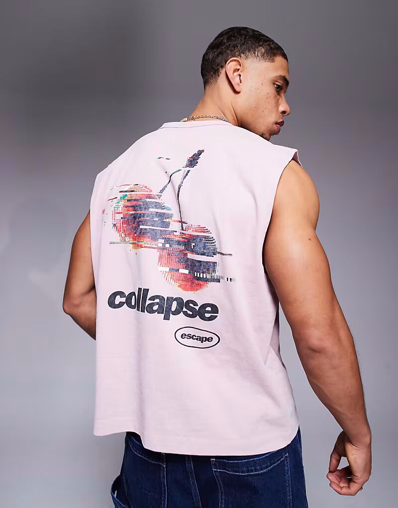 Свободная майка ASOS DESIGN большого размера с изображением фруктов из плотной ткани плотностью 220 г/м², выбеленная, розового цвета
Свободная майка ASOS DESIGN большого размера с изображением фруктов из плотной ткани плотностью 220 г/м², выбеленная, розового цвета