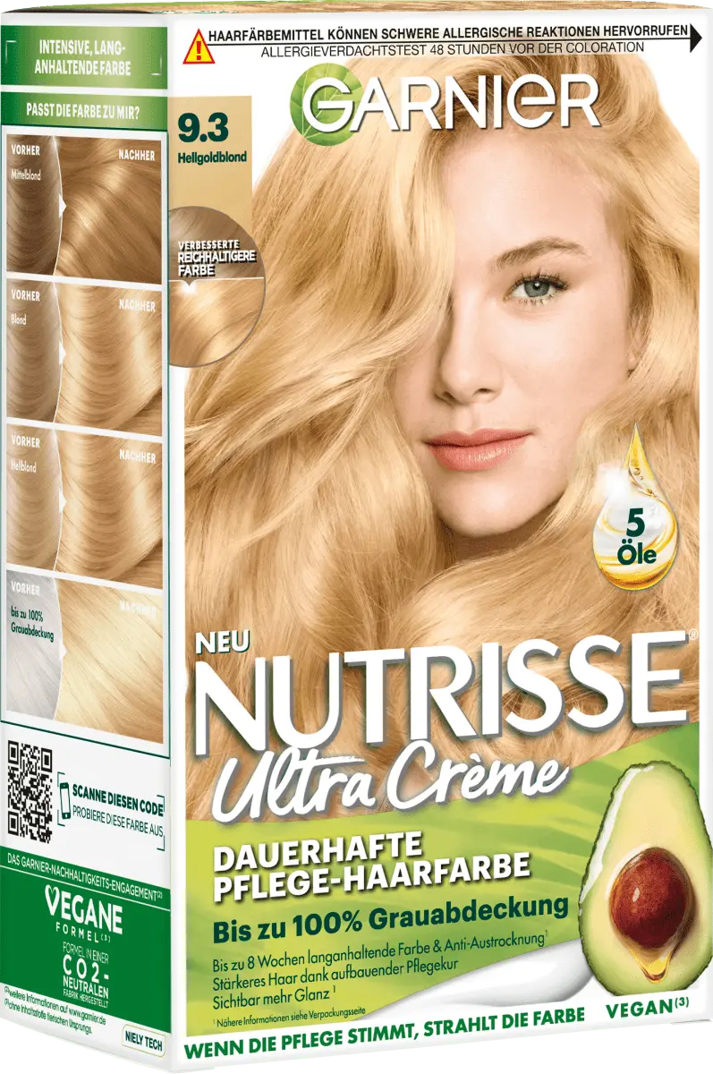 Цвет волос 9.3 светло-золотистый блондин 1 шт. Nutrisse
Цвет волос 9.3 светло-золотистый блондин 1 шт. Nutrisse