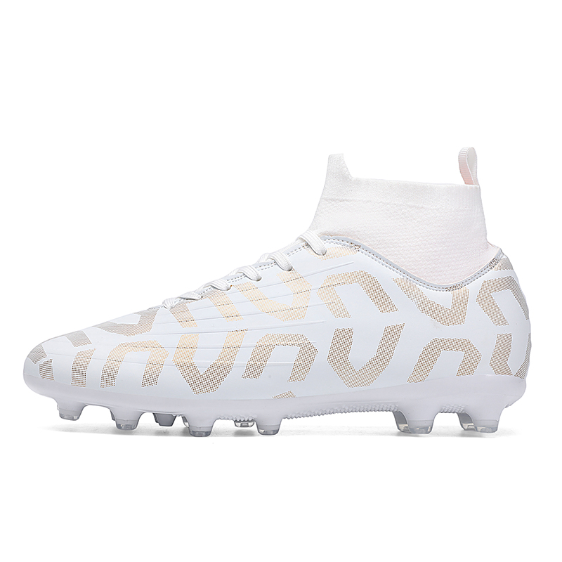 Детские футбольные бутсы для начальной школы CAMKIDS, белый/золотой 
Детские футбольные бутсы для начальной школы CAMKIDS, белый/золотой