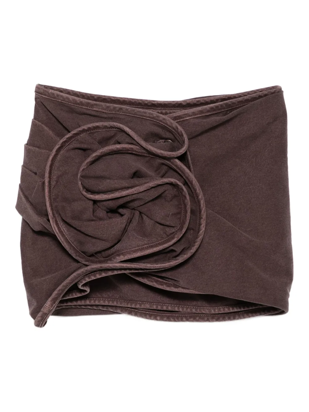 Юбка мини с цветочной аппликацией Magda Butrym, коричневый
Юбка мини с цветочной аппликацией Magda Butrym, коричневый