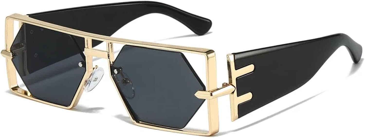 Популярные солнцезащитные очки с двойной перемычкой для женщин, модные панк-очки с градиентным переходом, трендовые очки с защитой от УФ-излучения UV400 TKKTLLT, Gold-black
Популярные солнцезащитные очки с двойной перемычкой для женщин, модные панк-очки с градиентным переходом, трендовые очки с защитой от УФ-излучения UV400 TKKTLLT, Gold-black