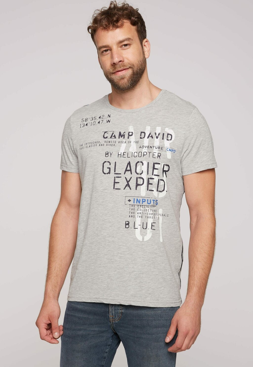 Футболка с принтом Camp David, серый
Футболка с принтом Camp David, серый