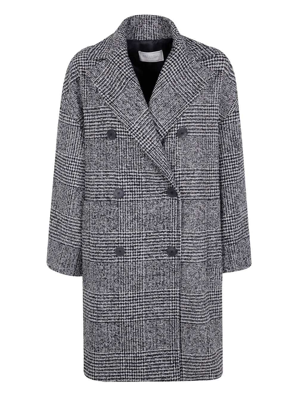 Двубортное пальто в клетку глен-пейд Antonelli, черный
Двубортное пальто в клетку глен-пейд Antonelli, черный