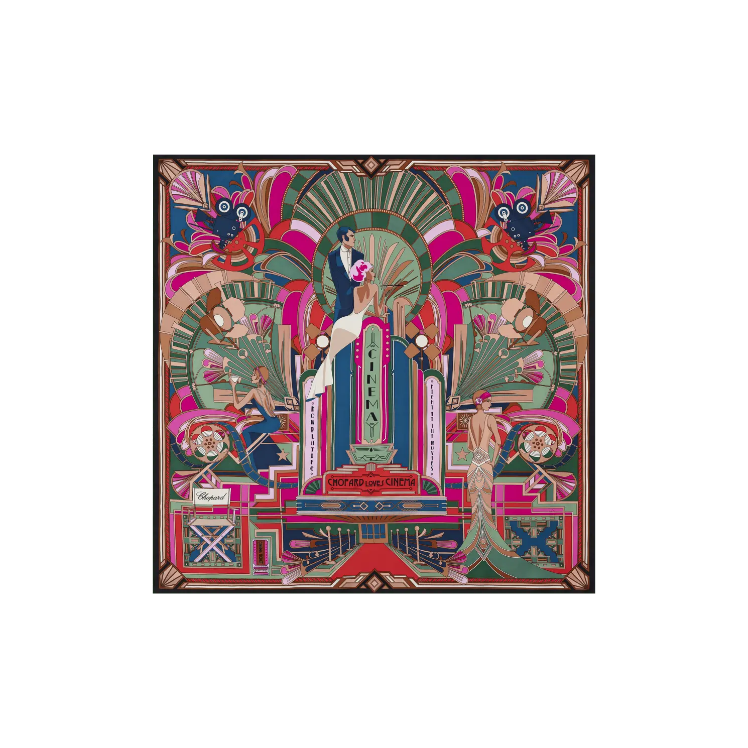 Шарф Chopard Chopard Loves Cinema scarf - Многоцветный - 90 х 90 см
Шарф Chopard Chopard Loves Cinema scarf - Многоцветный - 90 х 90 см