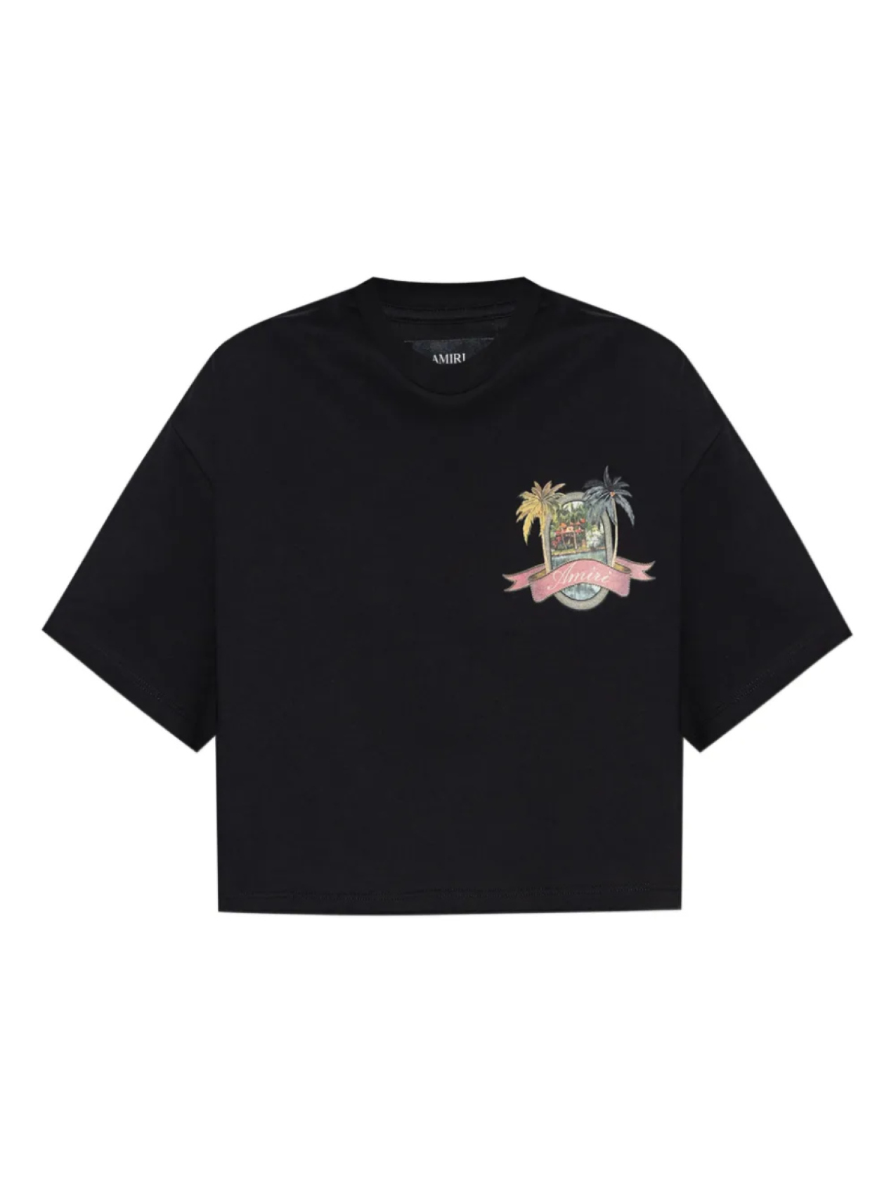 Укороченная футболка с графическим принтом AMIRI, черный
Укороченная футболка с графическим принтом AMIRI, черный