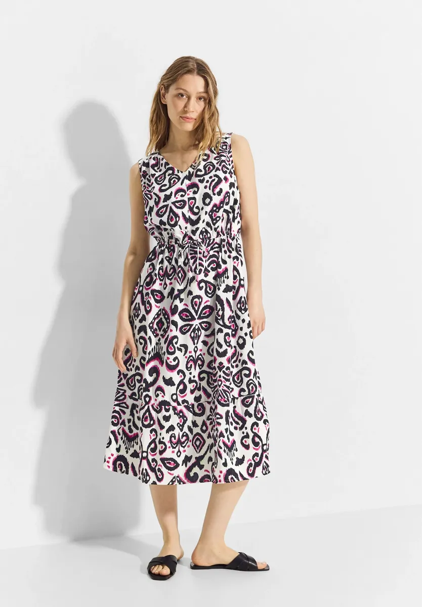 Летнее платье Cecil, мягкое и удобное в носке, белый 
Летнее платье Cecil, мягкое и удобное в носке, белый