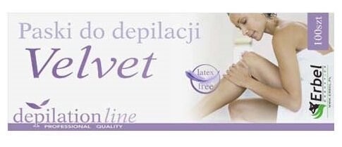 Бархатные полоски для депиляции, 100 шт. Erbel
Бархатные полоски для депиляции, 100 шт. Erbel