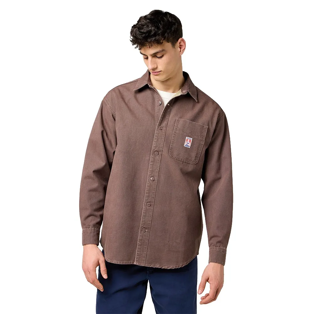 Рубашка Wrangler CJ 1 Pocket Loose Fit, коричневый
Рубашка Wrangler CJ 1 Pocket Loose Fit, коричневый