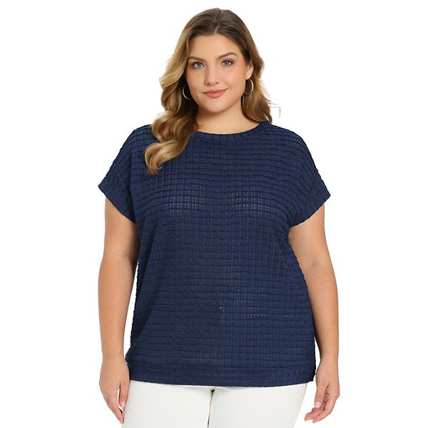 Летняя блузка для женщин Plus Size с рукавом реглан и лодочным вырезом Grace & Grandeur, Navy Blue
Летняя блузка для женщин Plus Size с рукавом реглан и лодочным вырезом Grace & Grandeur, Navy Blue