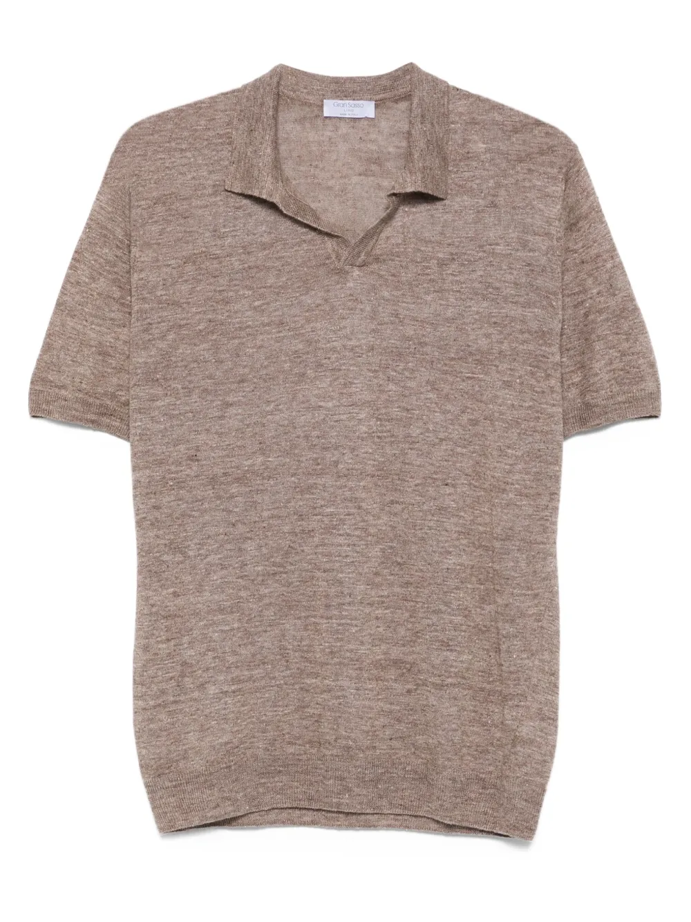 Льняная футболка с воротником поло Gran Sasso, коричневый
Льняная футболка с воротником поло Gran Sasso, коричневый