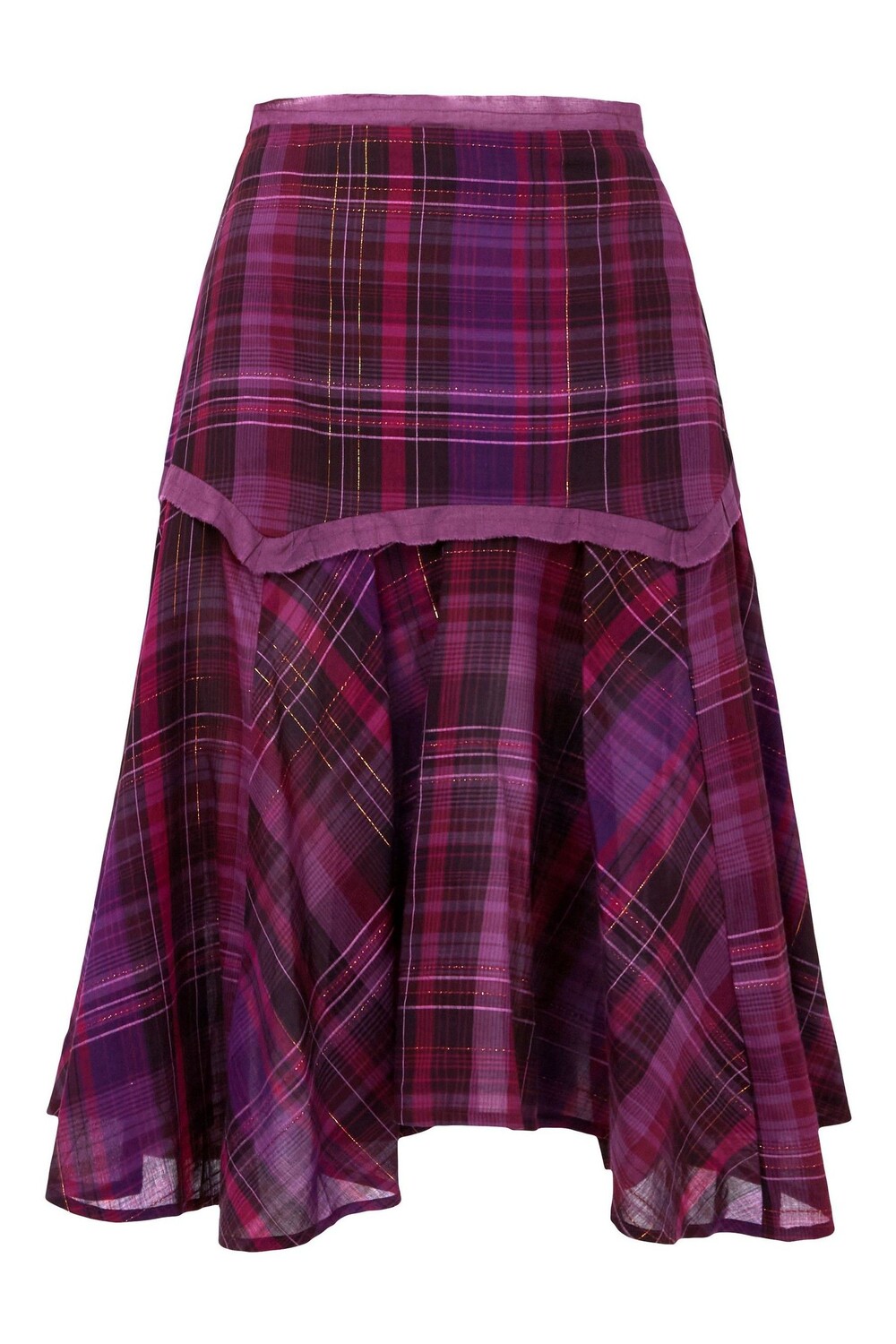 Юбка с подолом в блестящую клетку Joe Browns, фиолетовый
Юбка с подолом в блестящую клетку Joe Browns, фиолетовый