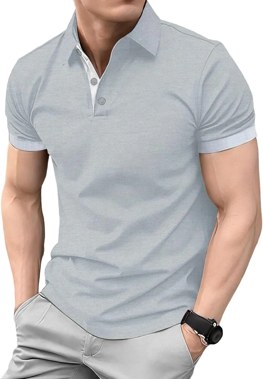 Мужская повседневная рубашка с коротким рукавом Slim Fit BAKELPSZ
Мужская повседневная рубашка с коротким рукавом Slim Fit BAKELPSZ