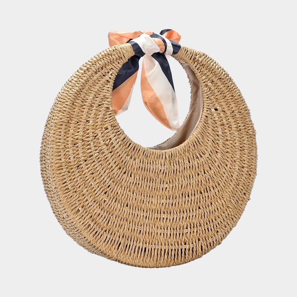 Сумка-шопер с круглой ручкой из соломки и ленты FASHNZFAB, коричневый
Сумка-шопер с круглой ручкой из соломки и ленты FASHNZFAB, коричневый