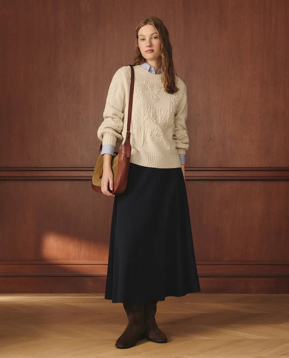 Миди-юбка из трикотажа с узором «елочка» коллекции из легкой ткани Lloyd's, синий
Миди-юбка из трикотажа с узором «елочка» коллекции из легкой ткани Lloyd's, синий