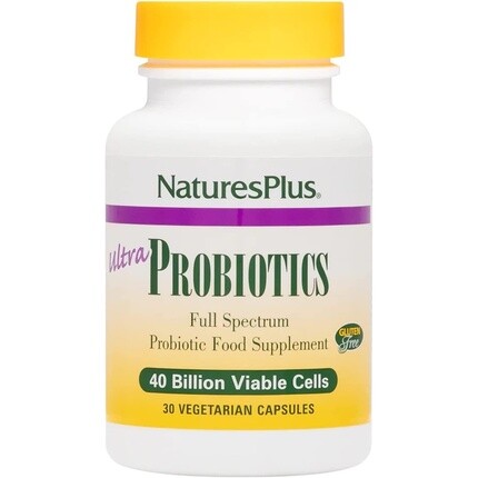 NaturesPlus Ultra Probiotics Добавка, 11 штаммов, 40 миллиардов КОЕ, с пребиотической клетчаткой асаи, 30 капсул Nature's Plus
NaturesPlus Ultra Probiotics Добавка, 11 штаммов, 40 миллиардов КОЕ, с пребиотической клетчаткой асаи, 30 капсул Nature's Plus