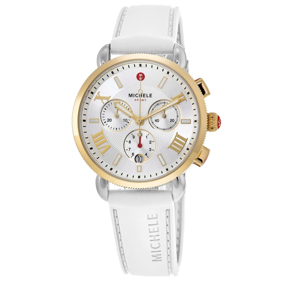 Женские часы Michele Sport Sail с серебристым циферблатом и силиконовым ремешком MWW01P000017, серебряный
Женские часы Michele Sport Sail с серебристым циферблатом и силиконовым ремешком MWW01P000017, серебряный