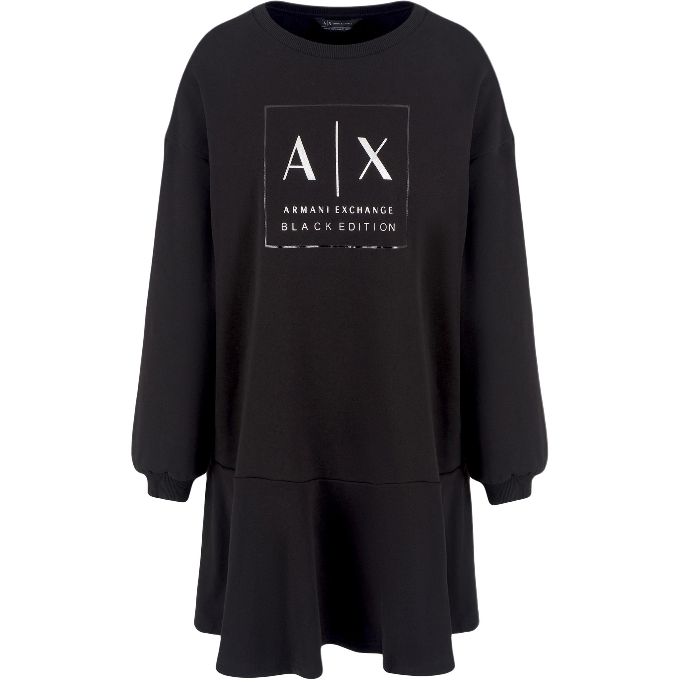 Футболка с логотипом ARMANI EXCHANGE, черная 
Футболка с логотипом ARMANI EXCHANGE, черная