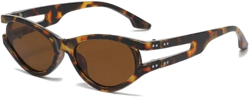 Женские солнцезащитные очки «кошачий глаз», модные градиентные оттенки, защита от УФ-излучения UV400; мужские трендовые ретро-очки с заклепками UATXTAU, Leopard Tea
Женские солнцезащитные очки «кошачий глаз», модные градиентные оттенки, защита от УФ-излучения UV400; мужские трендовые ретро-очки с заклепками UATXTAU, Leopard Tea