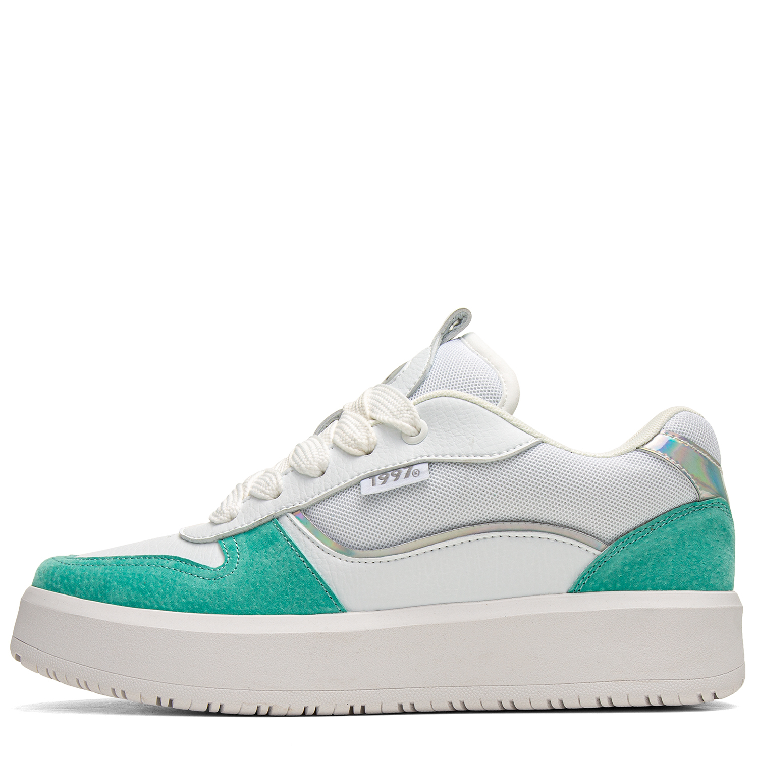 Мужские низкие скейтбордские кроссовки Youthloser бело-зеленые
Мужские низкие скейтбордские кроссовки Youthloser бело-зеленые