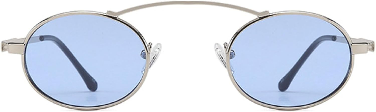 Женские винтажные круглые солнцезащитные очки в стиле панк 2025 года, маленькие металлические круглые солнцезащитные очки для мужчин, модные солнцезащитные очки 90-х годов mincl, Silver Blue
Женские винтажные круглые солнцезащитные очки в стиле панк 2025 года, маленькие металлические круглые солнцезащитные очки для мужчин, модные солнцезащитные очки 90-х годов mincl, Silver Blue