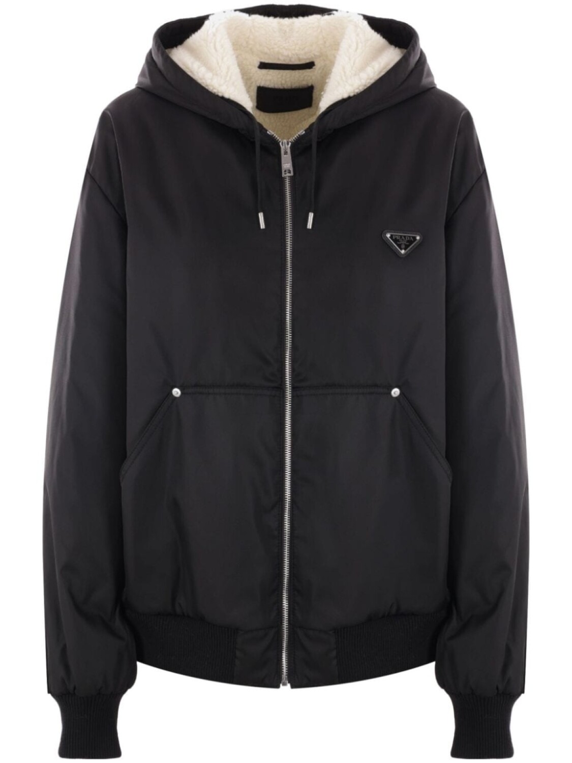 Prada куртка с капюшоном и треугольным логотипом Re-Nylon, черный
Prada куртка с капюшоном и треугольным логотипом Re-Nylon, черный