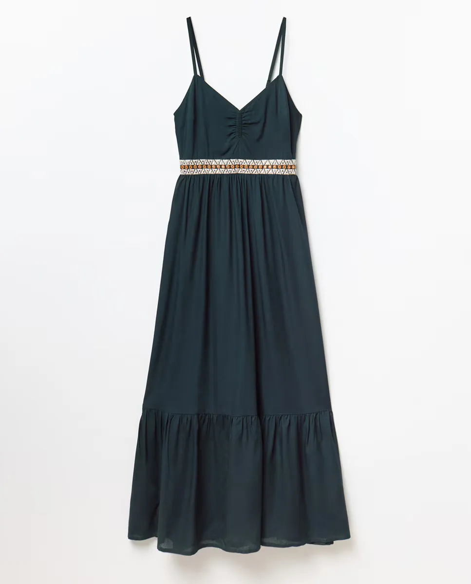 Платье с бретелями и зеркальными вставками Sfera, зеленый
Платье с бретелями и зеркальными вставками Sfera, зеленый