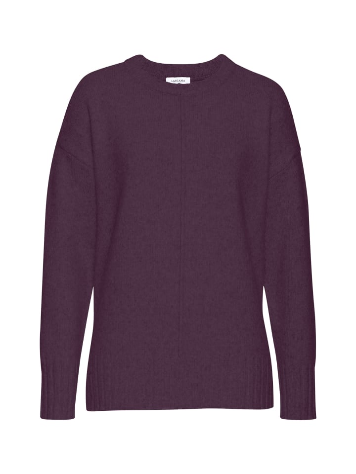 Свитер с круглым вырезом фиолетово-бордового цвета LASCANA
Свитер с круглым вырезом фиолетово-бордового цвета LASCANA
