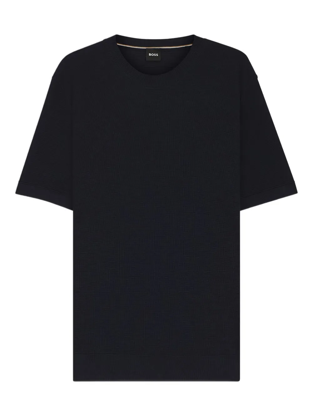 Футболка с круглым вырезом и текстурированной отделкой BOSS, синий
Футболка с круглым вырезом и текстурированной отделкой BOSS, синий