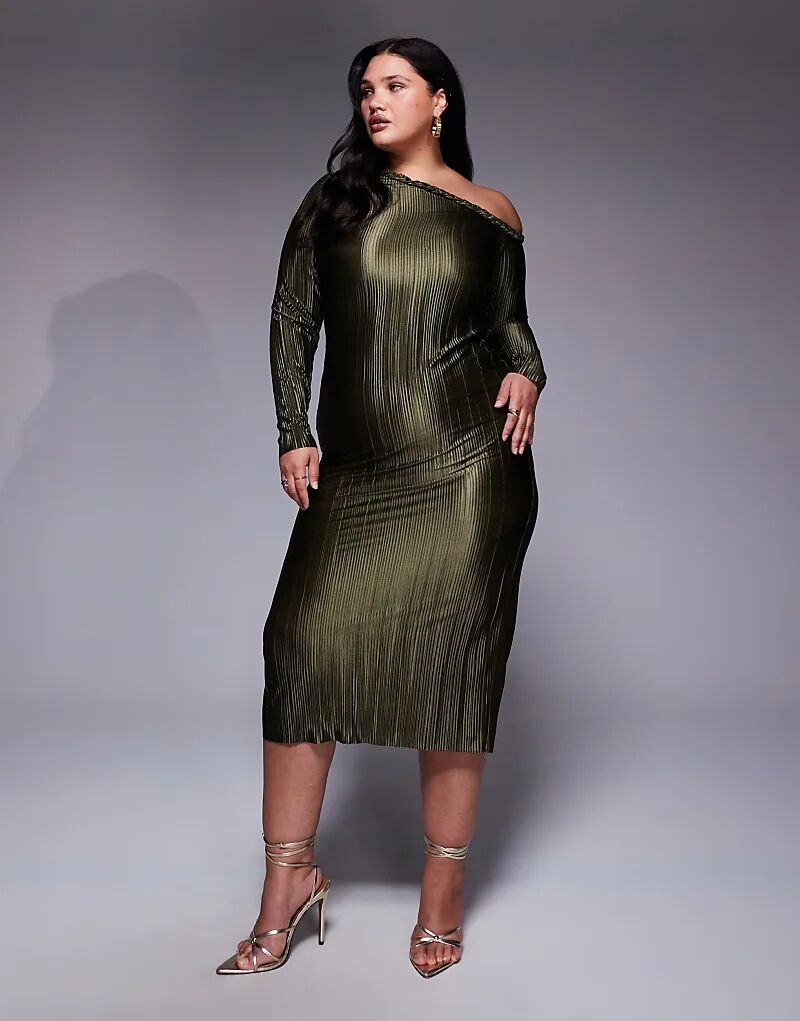 Платье макси ASOS DESIGN Curve с плиссированным вырезом и косой отделкой цвета хаки
Платье макси ASOS DESIGN Curve с плиссированным вырезом и косой отделкой цвета хаки