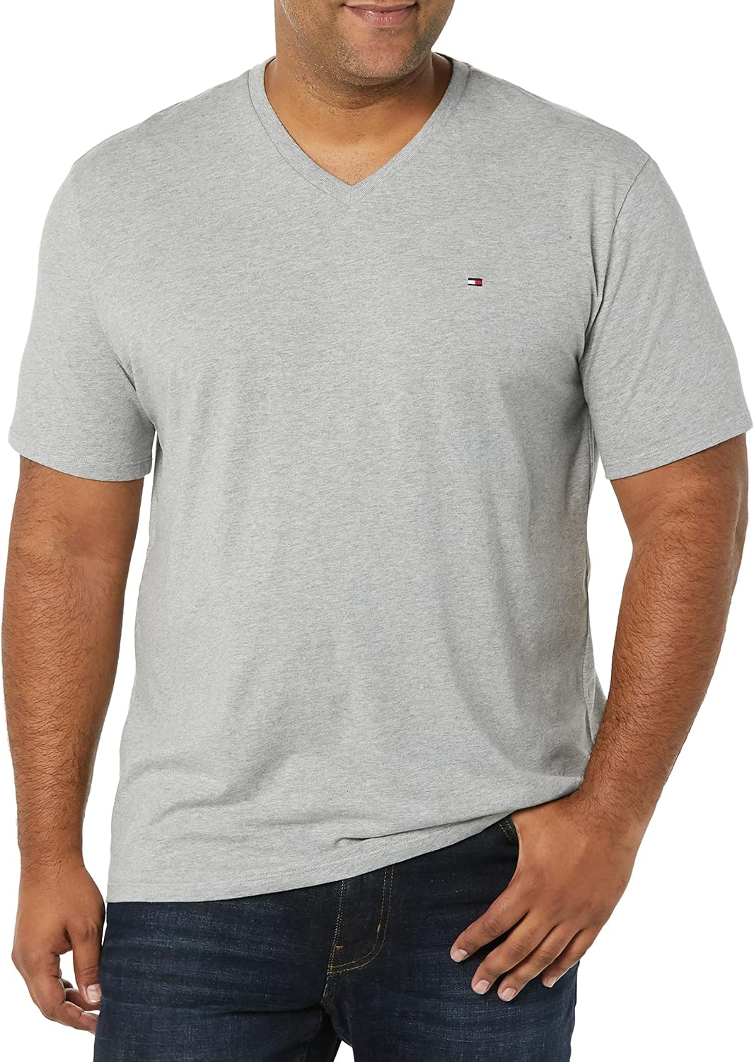 Мужская футболка Tommy Hilfiger с V-образным вырезом и флагом, B10 Grey Heather, Серый, Мужская футболка Tommy Hilfiger с V-образным вырезом и флагом, B10 Grey Heather
Мужская футболка Tommy Hilfiger с V-образным вырезом и флагом, B10 Grey Heather, Серый, Мужская футболка Tommy Hilfiger с V-образным вырезом и флагом, B10 Grey Heather