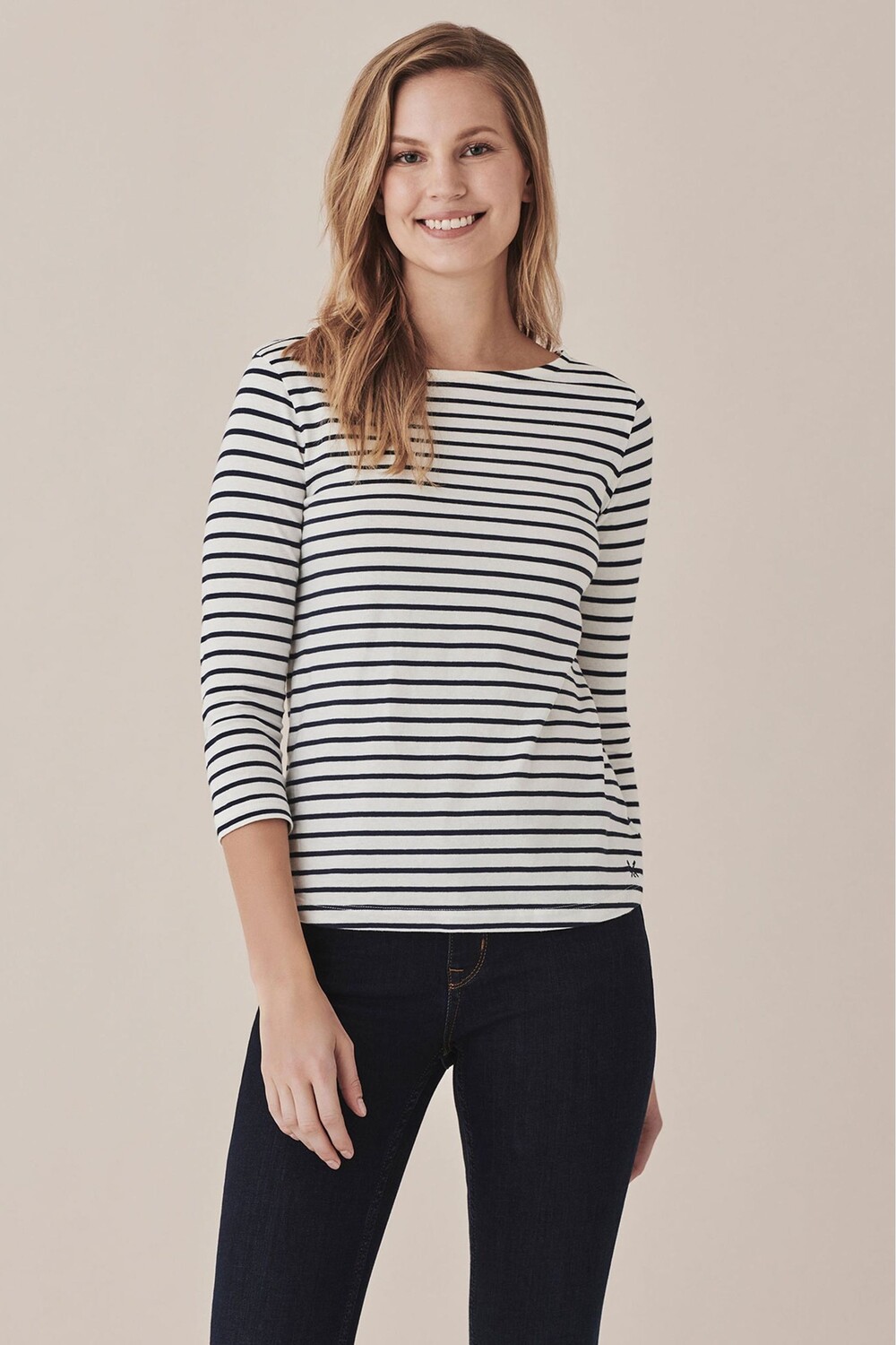 Белая классическая футболка из полосатого хлопкового трикотажа Crew Clothing Company, белый
Белая классическая футболка из полосатого хлопкового трикотажа Crew Clothing Company, белый