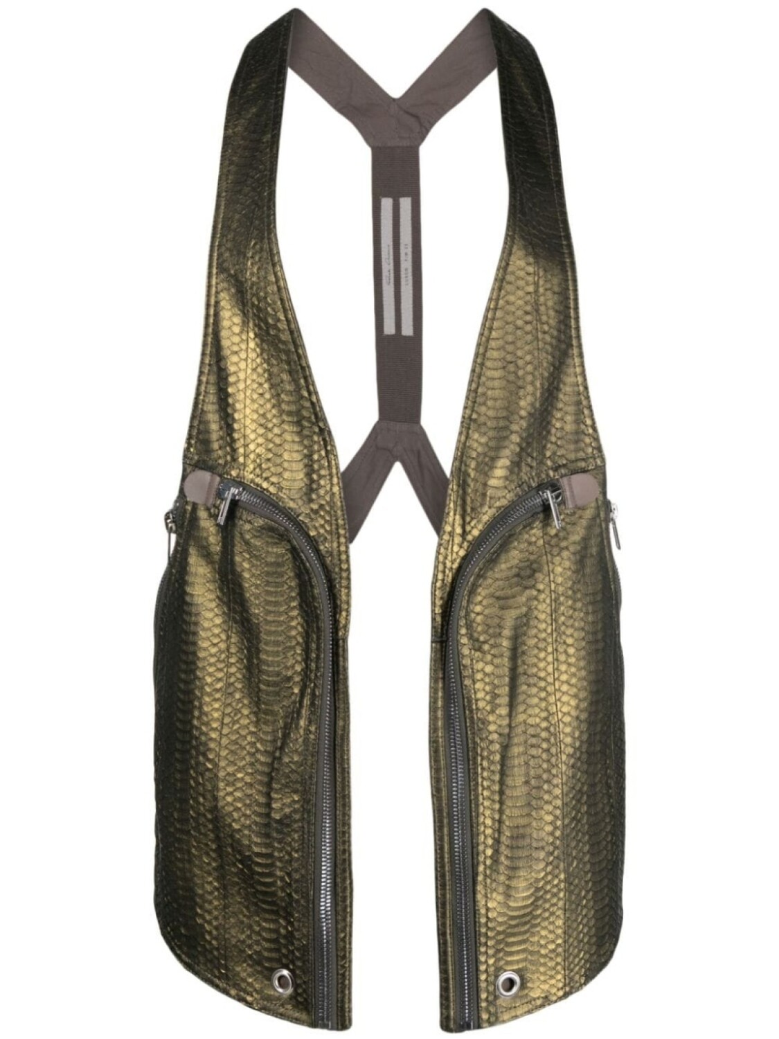 Жилет Bauhaus из змеиной кожи Rick Owens, золотой
Жилет Bauhaus из змеиной кожи Rick Owens, золотой