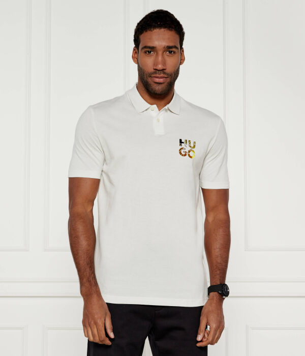 Рубашка поло Regular fit Hugo, белый 
Рубашка поло Regular fit Hugo, белый