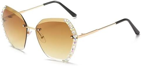 Винтажные модные солнцезащитные очки большого размера без оправы для женщин, сексуальные квадратные солнцезащитные очки с ромбовидным рисунком для женщин MTZJH, 02 Tea
Винтажные модные солнцезащитные очки большого размера без оправы для женщин, сексуальные квадратные солнцезащитные очки с ромбовидным рисунком для женщин MTZJH, 02 Tea