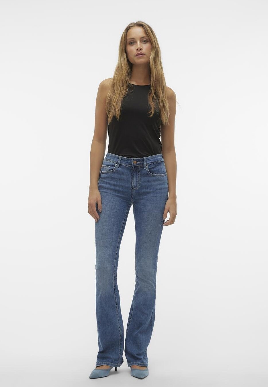 Джинсы-клеш Vmflash Vero Moda, цвет medium blue denim
Джинсы-клеш Vmflash Vero Moda, цвет medium blue denim