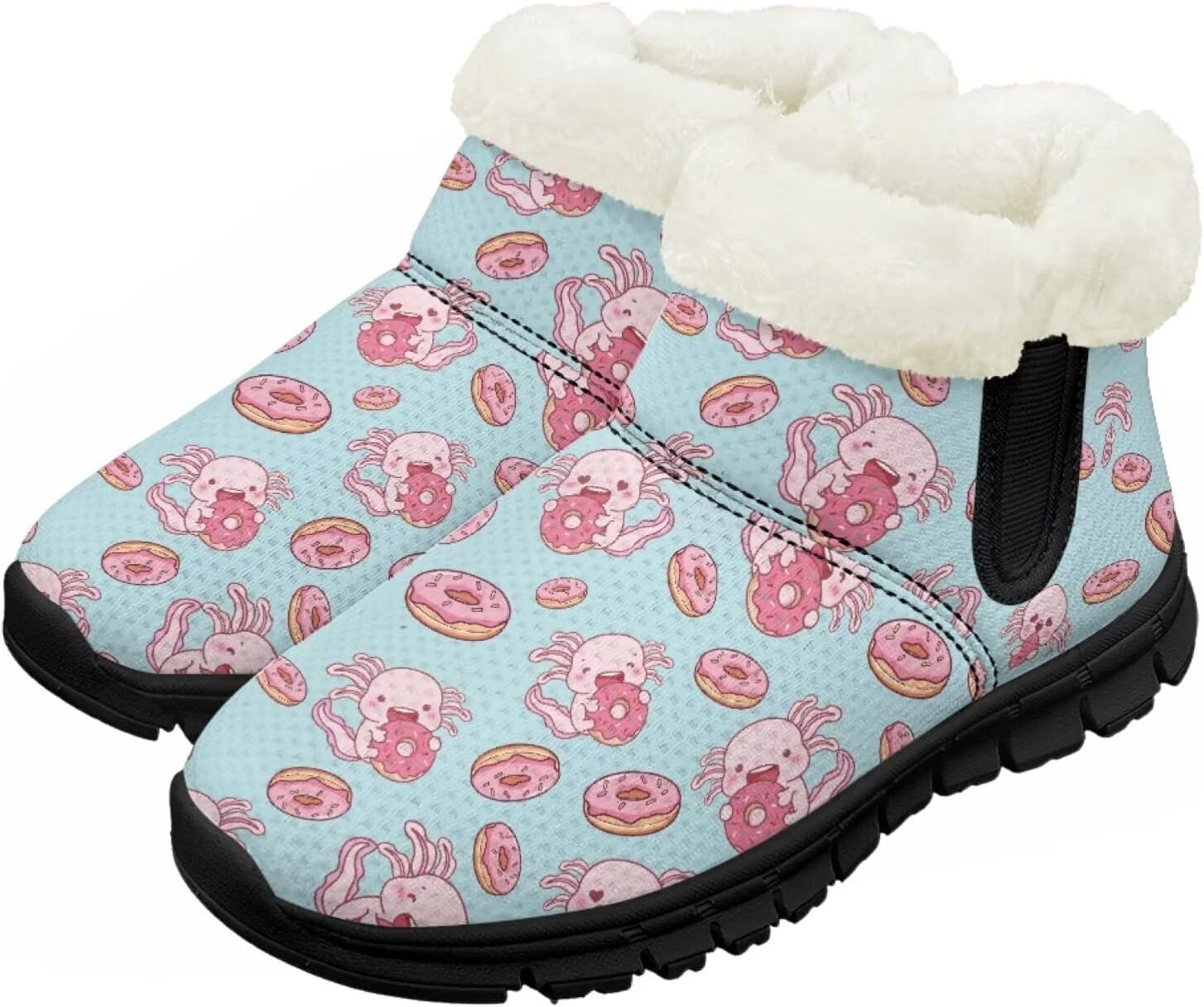 Детские зимние ботинки, теплые, с противоскользящей подошвой, с амортизирующей мемори-пеной, спортивные, без шнурков, для бега и треккинга, зимние кроссовки Pointodoor, Axolotl Donuts
Детские зимние ботинки, теплые, с противоскользящей подошвой, с амортизирующей мемори-пеной, спортивные, без шнурков, для бега и треккинга, зимние кроссовки Pointodoor, Axolotl Donuts