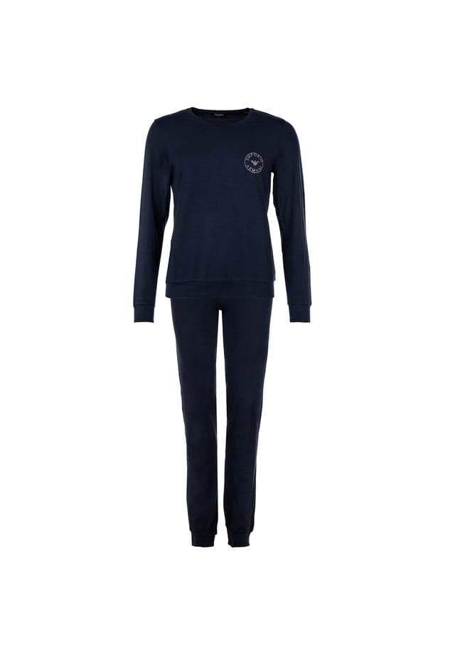 Пижамный комплект из 2 предметов - базовая пижама с логотипом и заклепками Emporio Armani, синий
Пижамный комплект из 2 предметов - базовая пижама с логотипом и заклепками Emporio Armani, синий