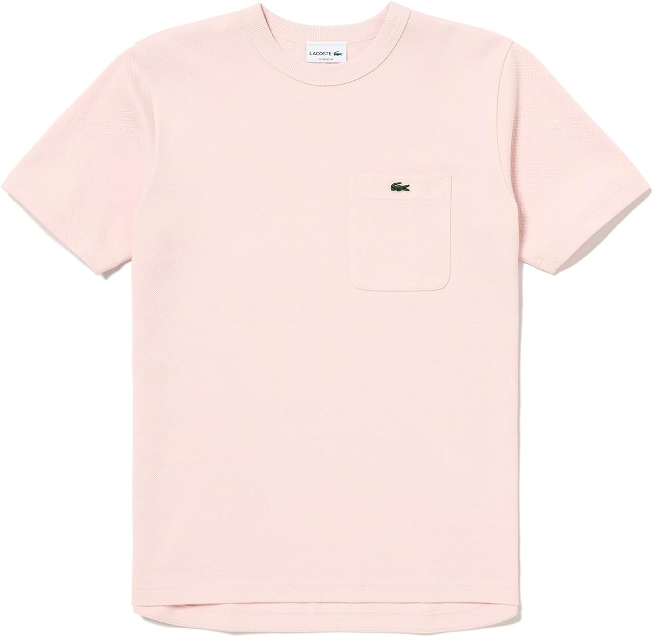 Мужская хлопковая трикотажная футболка Lacoste с коротким рукавом и карманом, светло-розовый
Мужская хлопковая трикотажная футболка Lacoste с коротким рукавом и карманом, светло-розовый